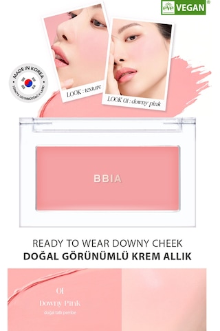 Kalıcı Ve Doğal Görünümlü Krem Allık Bbıa Ready To Wear Downy Cheek Diğer
