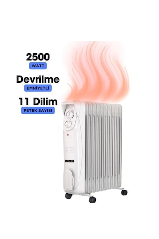 Süsler SR 5811 11 Dilim Fanlı Yağlı Radyatör