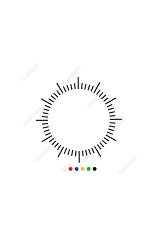 Saat Ve Zaman Çizgilerini Gösteren Çizelge Sticker (367516145)