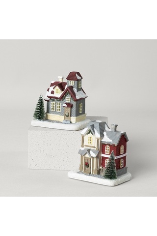 Linens Vintage House Ledli Dekor Gri