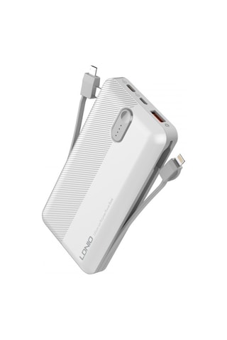 Ldnıo PL1013 10000 Mah Hızlı Şarj Powerbank Beyaz