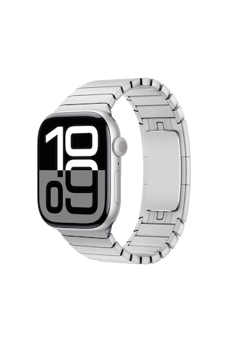 Watch 7 45mm Uyumlu Krd-35 Metal Kordon-gümüş Gümüş