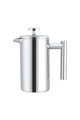 Pazly El Yapımı Paslanmaz Çelik Fransız Basınçlı Çaydanlık Seti 1000ml, 800ml, 350ml, Kahve Dökmeli, Yalıtımlı, Bpa İçermeyen