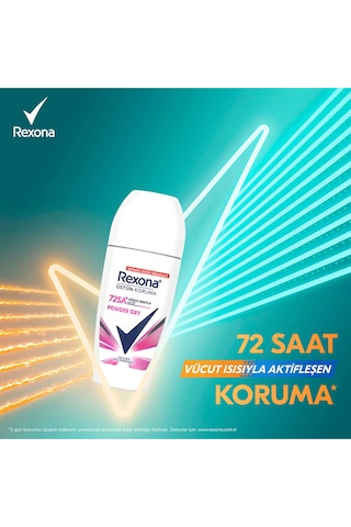 Üstün Koruma Kadın Roll On Deodorant Powder Dry 72 Saat Kesintisiz Koruma 50 Ml