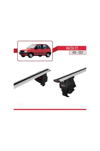 Mazda 121 1991-2002 Arası İle Uyumlu Ace-4 Ara Atkı Tavan Barı Gri