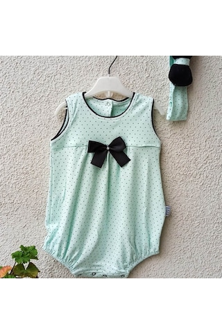 3-9 Ay Puanlı Bandanalı Body Yeşil Yeşil Yeşil