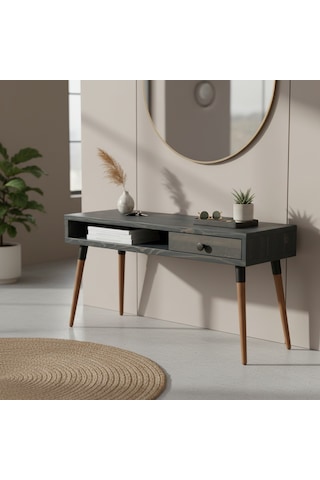 Mobenta Neo Entry Masif Ahşap Dresuar, 1 Çekmece & 1 Bölme - 120 Cm, An Antrasit