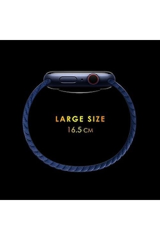 Venu Kordon, Large Size, 165mm Braided Solo Loop Band Venu İle Uyumlu Kordon, Akıllı Saat Kayışı