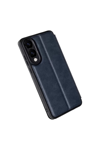Galaxy Uyumlu S25 Edge Flip Cover - Lacivert standart