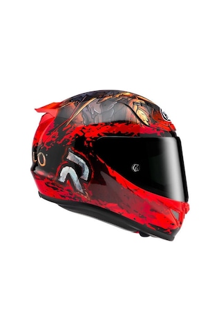 Hjc Rpha12 Diablo Blizzard MC1 Kapalı Motosiklet Kaskı Kırmızı Siyah