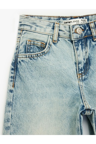 Koton Pamuklu Balon Kesim Denim Pantolon Lıght Indıgo 6skg40059ad Açık Mavi