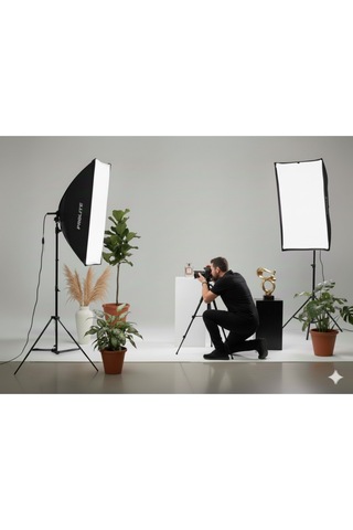 Soft Box Işık 2 Li Set Fotoğraf Video Ürün Çekimi