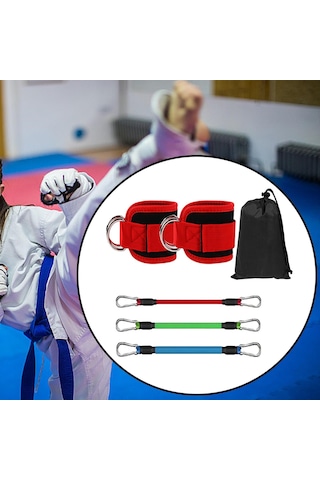 Suntek Güç Antrenmanı Çalışmaları İçin Kırmızı Direnç Bandı Kırmızı