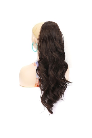 Cbtx Örgü İpli Uzun Dalgalı Kıvırcık Kadın At Kuyruğu Peruk, Renk: 6