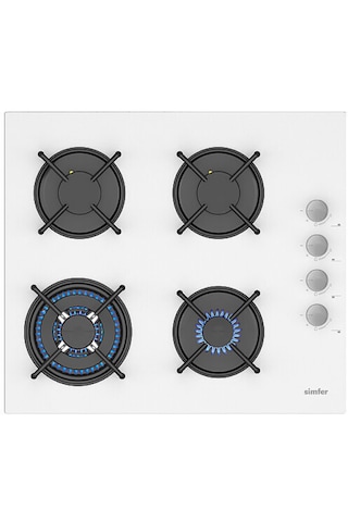 Simfer 0+10 Fonksiyon Steam Master 8245 Fırın + 3509 Ocak + 8707 Davlumbaz Beyaz 3'lü Ankastre Set