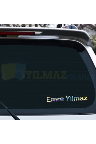 Kişiye Özel İsim Soyisim Hologram Motosiklet Oto Sticker Etiket