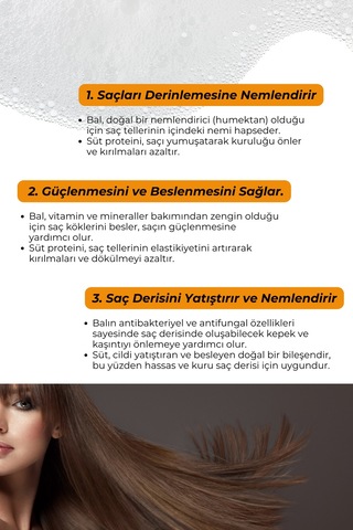 Ballı & Sütlü Şampuan 500 Ml Tüm Saç Tipleri