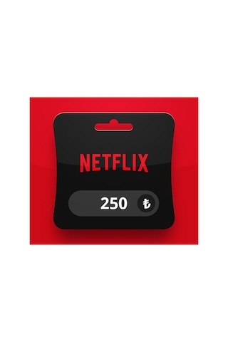 Netflix 250 Tl Bakiye Hediye Kartı Gift Card Tr