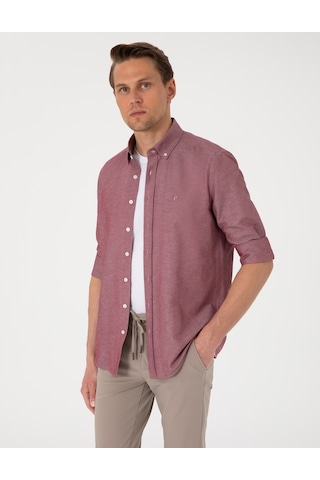 Pierre Cardin Erkek Bordo Gömlek Desenli 50306996-vr014 Bordo