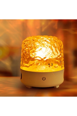 Xindoker 16 Renkli Dinamik Su Dalga Işığı İle Bluetooth Hoparlör, Led Ambiyans Lambası, Şarj Edilebilir Pil, Dokunmatik Ve Uzaktan Kumanda Kontrolü