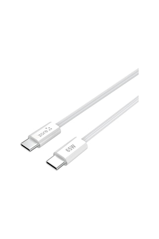 Beyaz Vol Serisi Type-c To Type-c Pd Şarj Ve Data Kablosu 65w 3a 1 Metre-zore