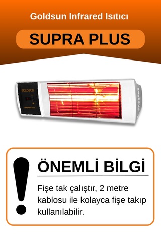 Supra Plus 2000 Watt Gss20p Kumandalı Elektrikli Isıtıcı