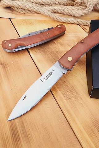 Epoksi Sap Çakı Kamp Çakısı Outdoor Piknik Çakısı Bıçağı Çk203 Kahverengi