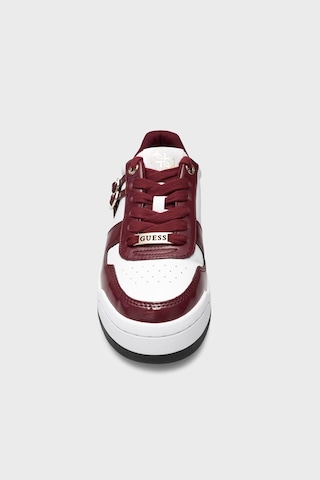 Guess Maggnet Logolu Sneaker Ayakkabı Flfmagele12 Kadın Ayakkabı Flfmag Ele12 Wıne Bordo