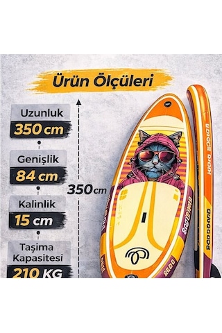 Paddle Board Sup Bodi Cyber Cat Şişme Stand 350x84x15cm Full Set