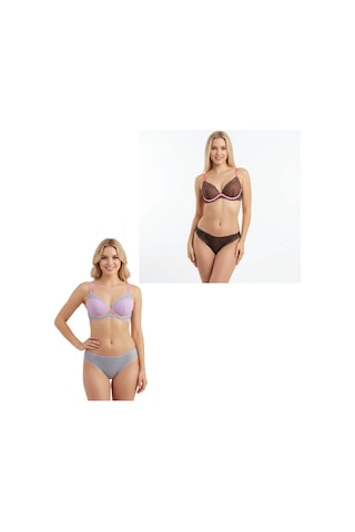 Bonbon Kadın Dantelli Tüllü 2 Takım 2 Li Set Bb2146 Leopar