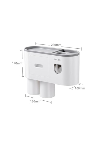 Dancemonkey Mengni Banyo Duvara Monte Diş Fırçası Tutucu - Pembe Renk, Pratik Pembe