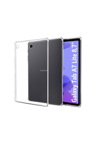Samsung Galaxy Tab A7 Lite 8.7" T220/t225/t227 Uyumlu Arka Şeffaf Kılıf, Ultra İnce Silikon Ve Darbeye Dayanıklıdır