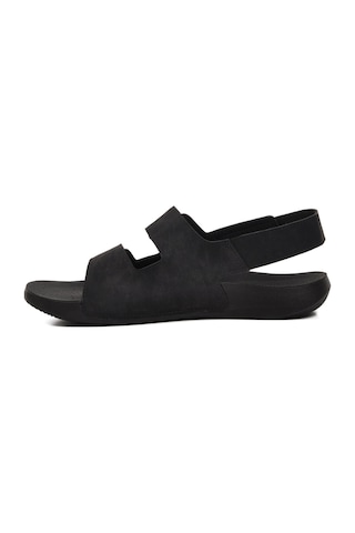 Muya Siyah Erkek Düz Sandalet 31406 Avada M Siyah