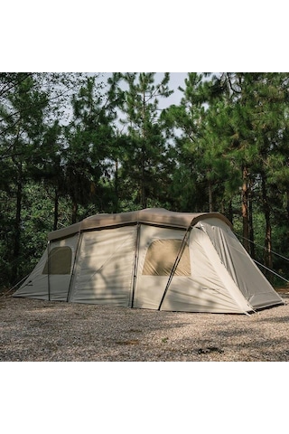 Naturehike Glamping Cloud Vessel 4 Kişilik Hızlı Kurulum Tünel Çadır Açık Bej