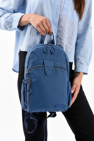 571 Collections Ultra Hafif Şik Ve Su Geçirmez Orta Boy Sırt Çantası Açık Lacivert Model: 571-13-9c Lacivert