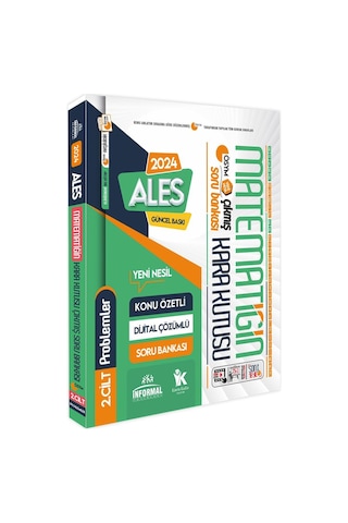 Ales Matematiğin Kara Kutusu 2. Cilt Problem K.ö. Dijital Çözümlü ÖSYM Çıkmış Soru Bankası