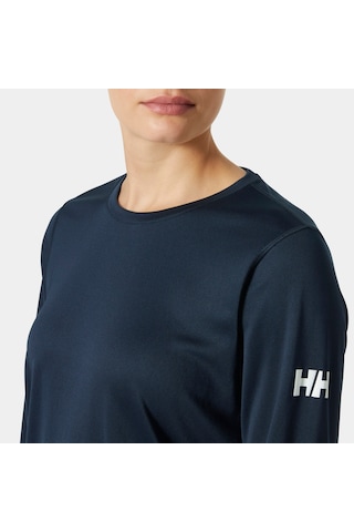 Helly Hansen W Hh Tech Crew Ls 2.0 Uv Üst Kadın Sweatshirt-32404 Lacivert