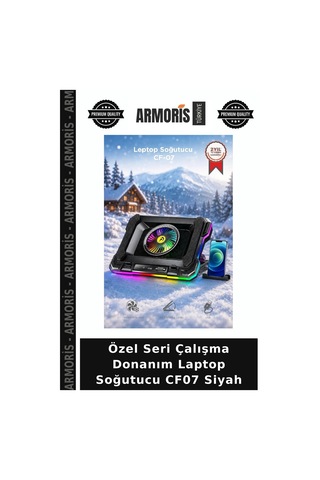 Özel Seri Çalışma Donanım Laptop Soğutucu Cf07 Siyah