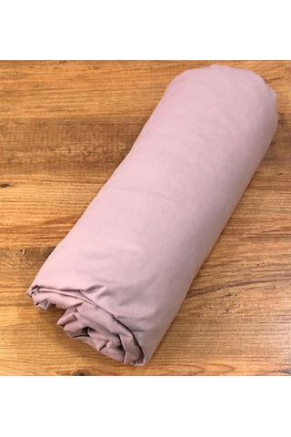 Clasy Battal Çift Kişilik %100 Pamuk Lastikli Çarşaf + 2 Adet Yastık Kılıfı 180 X 200 Gül Kurusu