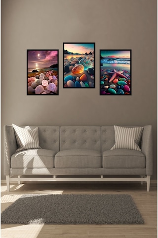 Notpa 3'lü Düşler Sahili Tablo Seti Set 2 21 X 30 8692016028097