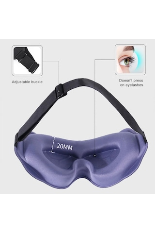 3d Uyku Maskesi Uyku Yardımı Körü Körüne Blokaj Hafif