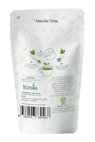 Fibrelle Matcha Çilek Aromalı 100g