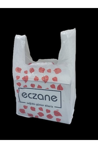 750 Adet 22X40 Cm Bio Eczane Poşeti Küçük Atlet 750 Adet