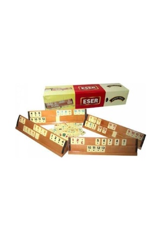 Büyük Boy Ahşap Okey Takımı Eser Okey