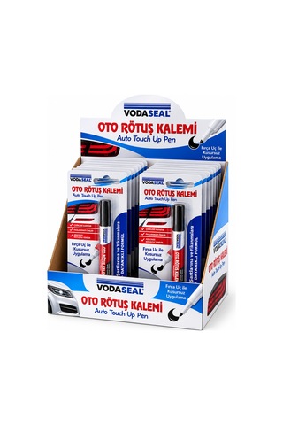 Diyarı Metalik Siyah Oto Rötuş Kalemi Fırça Uçlu 5 Ml 12'li Paket Kp-13-4562