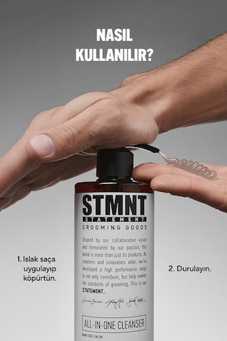 Stmnt Hepsi Bir Arada Saç Sakal Yüz Ve Vücut Temizleyici 300ml
