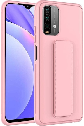 Xiaomi Poco M5s Kılıf Zore Qstand Kapak Pembe