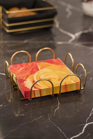 Gold Sunum Peçeteliği & Peçetelik Paslanmaz Çok Renkli