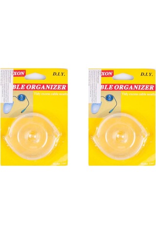 Lexroo Kablo Düzenleyici Toparlayıcı Aparat 2 Adet 6x6x1cm Standart