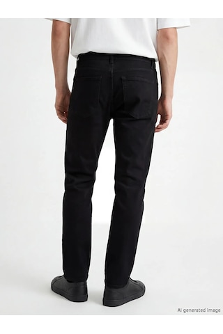 Lc Waikiki Siyah 750 Slim Fit Erkek Jean Pantolon